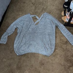 Oversized v neck sweater